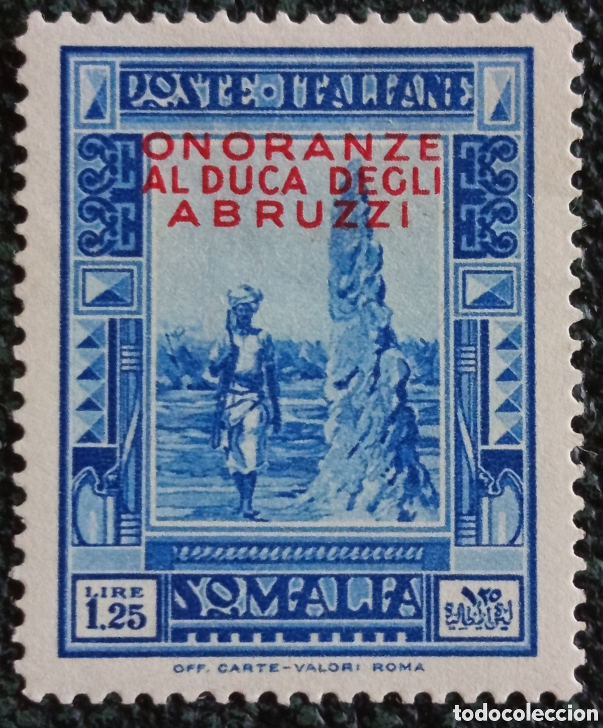 Sellos: Sello Somalia Italiana 1933 Duque de los Abruzzos 1.25L Sassone 180 MH