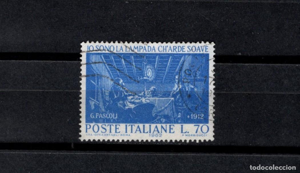 Sellos: Sello usado. Centenario muerte poeta Giovanni Pascoli. 70 liras. 1962 abril. Yvert 863.