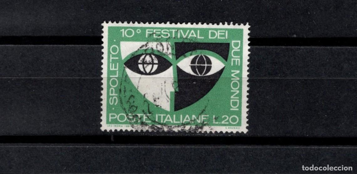 Sellos: Sello usado. X Festival de los dos mundos. Spoleto. 20 liras. 1967 junio. Yvert 975.