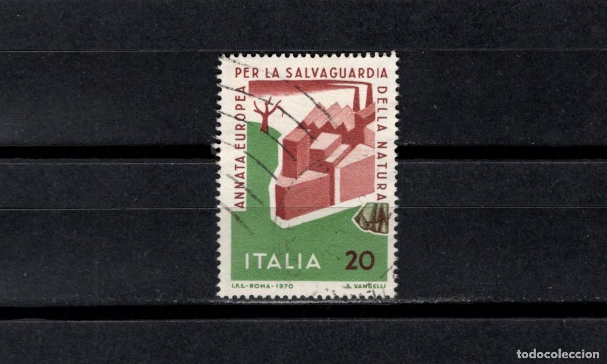 Sellos: Sello usado. A&ntilde;o Europeo Protecci&oacute;n de la Naturaleza. 20 liras. 1970 noviembre. Yvert 1063.