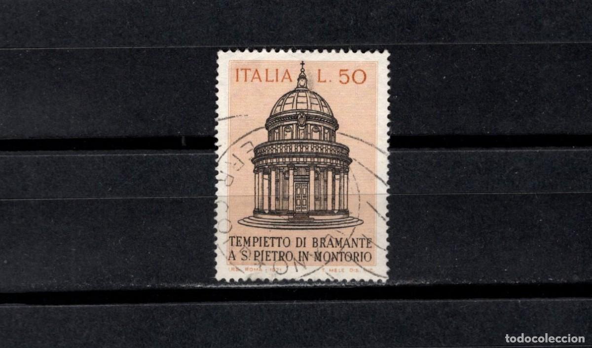Sellos: Sello usado. Templete de San Pedro. Roma. 50 liras. 1971 abril. Yvert 1069.