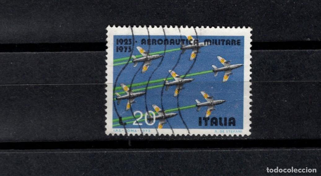 Sellos: Sello usado. L Aniversario Aviaci&oacute;n Militar. 20 liras. 1973 marzo. Yvert 1127.