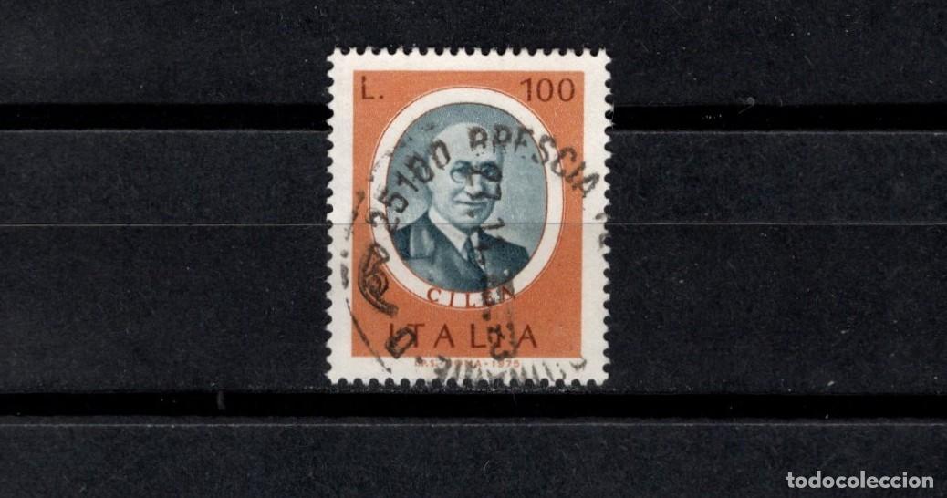 Sellos: Sello usado. M&uacute;sicos. Francesco Cilea, 1866-1950. 100 liras. 1975 noviembre. Yvert 1242.