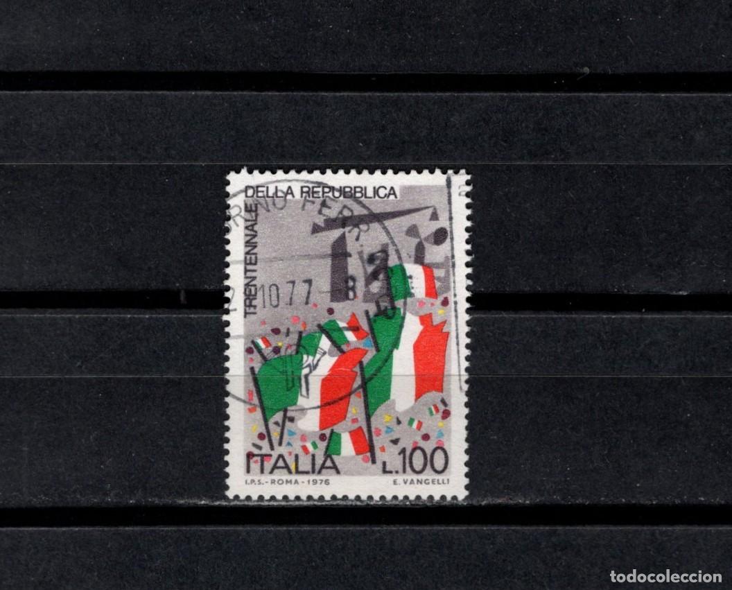 Sellos: Sello usado. XXX Aniversario de la Republica. 100 liras. 1976 junio. Yvert 1264.