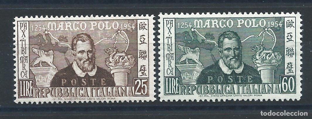 Sellos: Italie N&deg;678/79** (MNH) 1954 - Explorateur &rdquo;Marco Polo&rdquo;