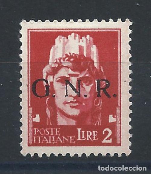 Sellos: Italie (G.N.R.) N&deg;13* (MH) 1944 - Tirage de Brescia