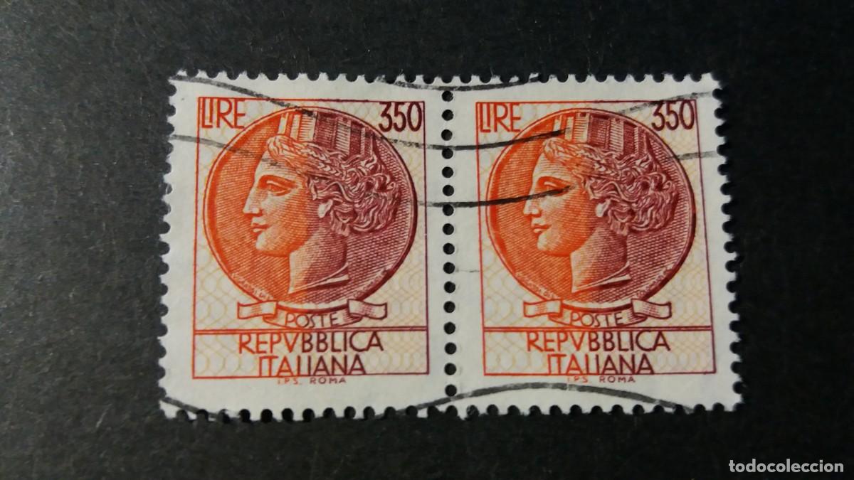 Sellos: Sello usado. Moneda de Siracusa. 1977 noviembre. 350 liras. Yvert 1326.