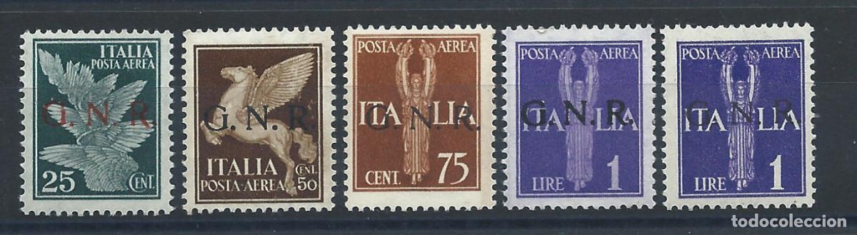 Sellos: Italie (G.N.R.) PA N&deg;1/3+5** (MNH) 1944 - Sujets divers