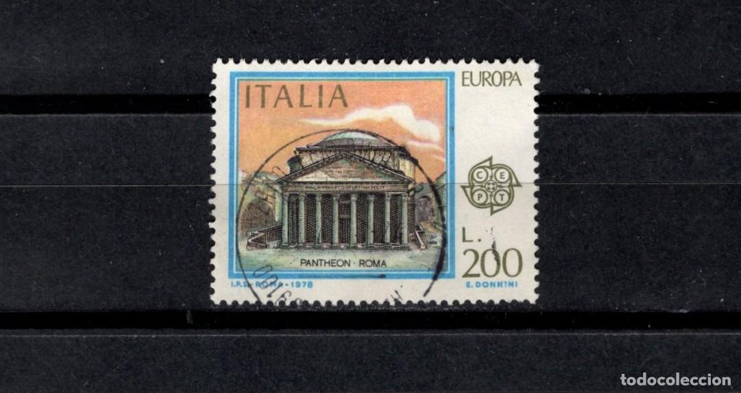 Sellos: Sello usado. Europa. El pante&oacute;n. Roma. 200 liras. 1978 diciembre. Yvert 1340.