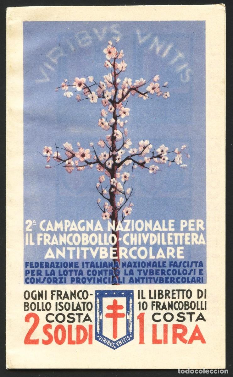 Francobolli: ITALIA, VI&Ntilde;ETAS, CARNET, CAMPA&Ntilde;A NACIONAL CONTRA TUBERCULOSIS, NACIONAL FASCISTA