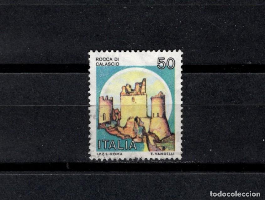 Sellos: Sello usado. Castillos. Roca di Calascio. 50 liras. 22 Septiembre 1980. Yvert 1437.