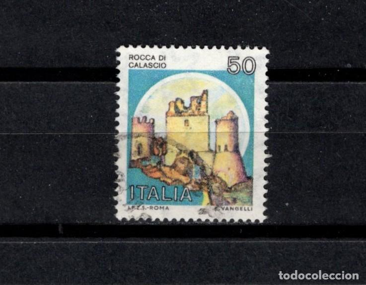 Sellos: Sello usado. Castillos. Roca di Calascio. 50 liras. 22 Septiembre 1980. Yvert 1437.