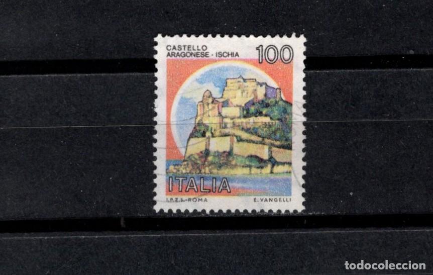 Sellos: Sello usado. Castillos. Castello Aragonese. 100 liras. 22 Septiembre 1980. Yvert 1440,