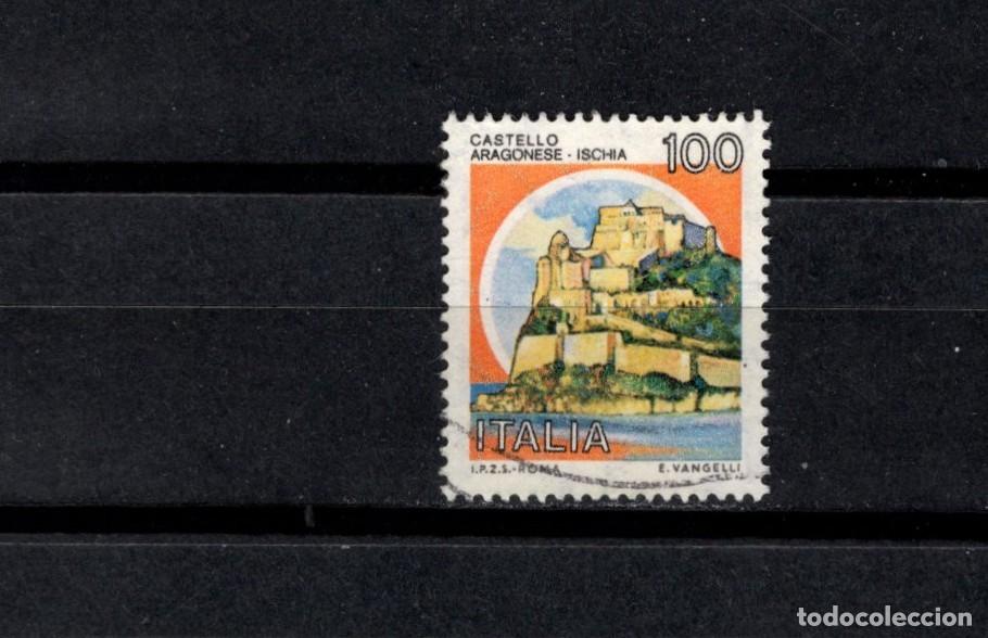 Sellos: Sello usado. Castillos. Castello Aragonese. 100 liras. 22 Septiembre 1980. Yvert 1440,