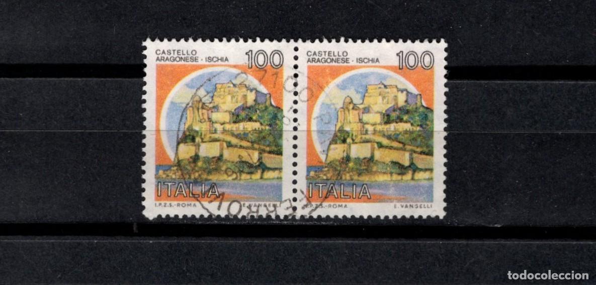 Sellos: Sello usado. Castillos. Castello Aragonese. 100 liras. 22 Septiembre 1980. Yvert 1440,