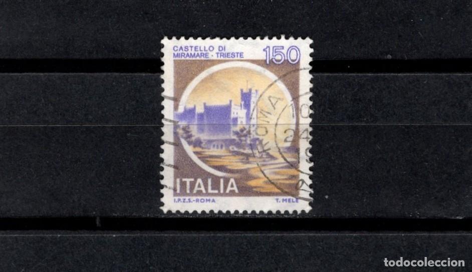 Sellos: Sello usado. Castillos. Castillo di Miramare. Trieste. 150 liras. Septiembre 1980. Yvert 1442.