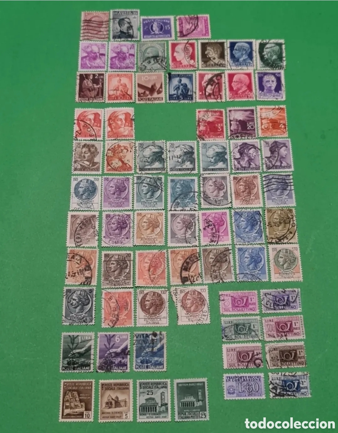 Francobolli: Lote 70 sellos Italia / Varios