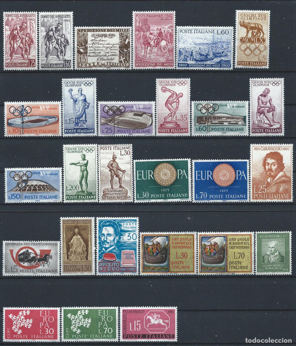 Sellos: Italie Lot 27 Tp Neuf** (MNH) Entre 1960 et 61 - Sujets divers