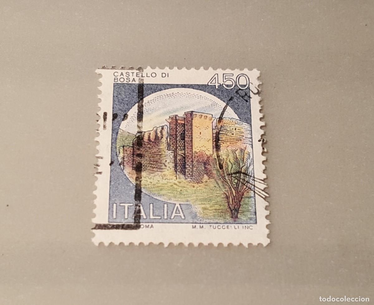 Sellos: Sello usado. Castillos. Castello di Bossa. 450 liras. 22 Septiembre 1980. Yvert 1450.