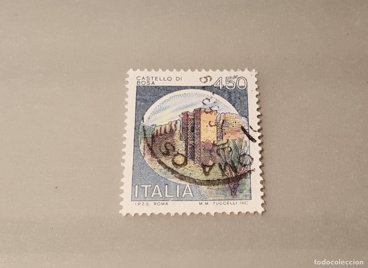 Sellos: Sello usado. Castillos. Castello di Bossa. 450 liras. 22 Septiembre 1980. Yvert 1450.