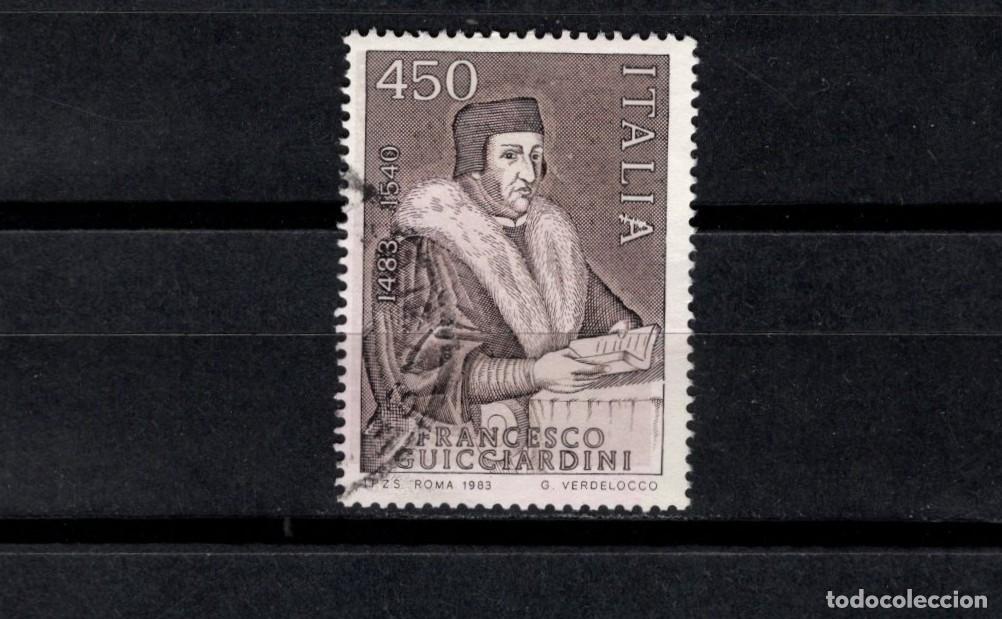 Sellos: Sello usado. V Centenario nacimiento Francesco Guicciardini. 450 liras. 1982. Yvert 1533.