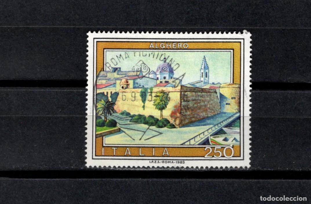 Sellos: Sello usado. Turismo. Alghero. 250liras. 1983 julio. Yvert 1583.