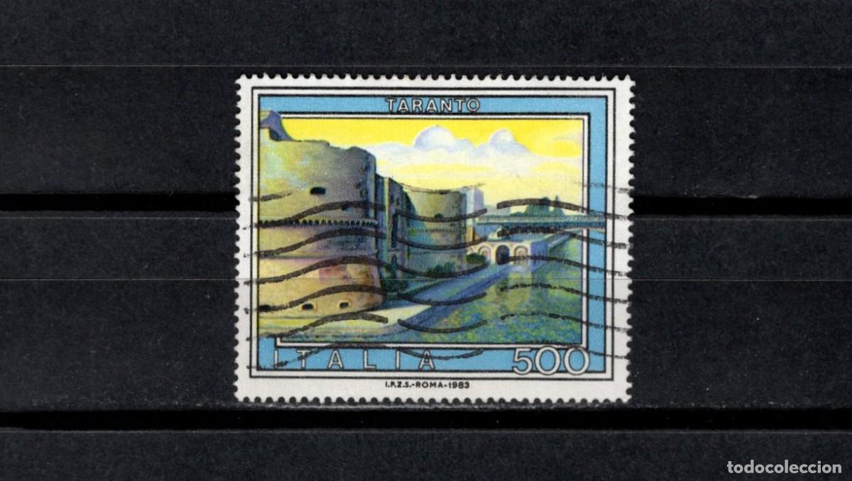 Sellos: Sello usado. Turismo. Taranto. 500 liras. 1983 julio. Yvert 1586.