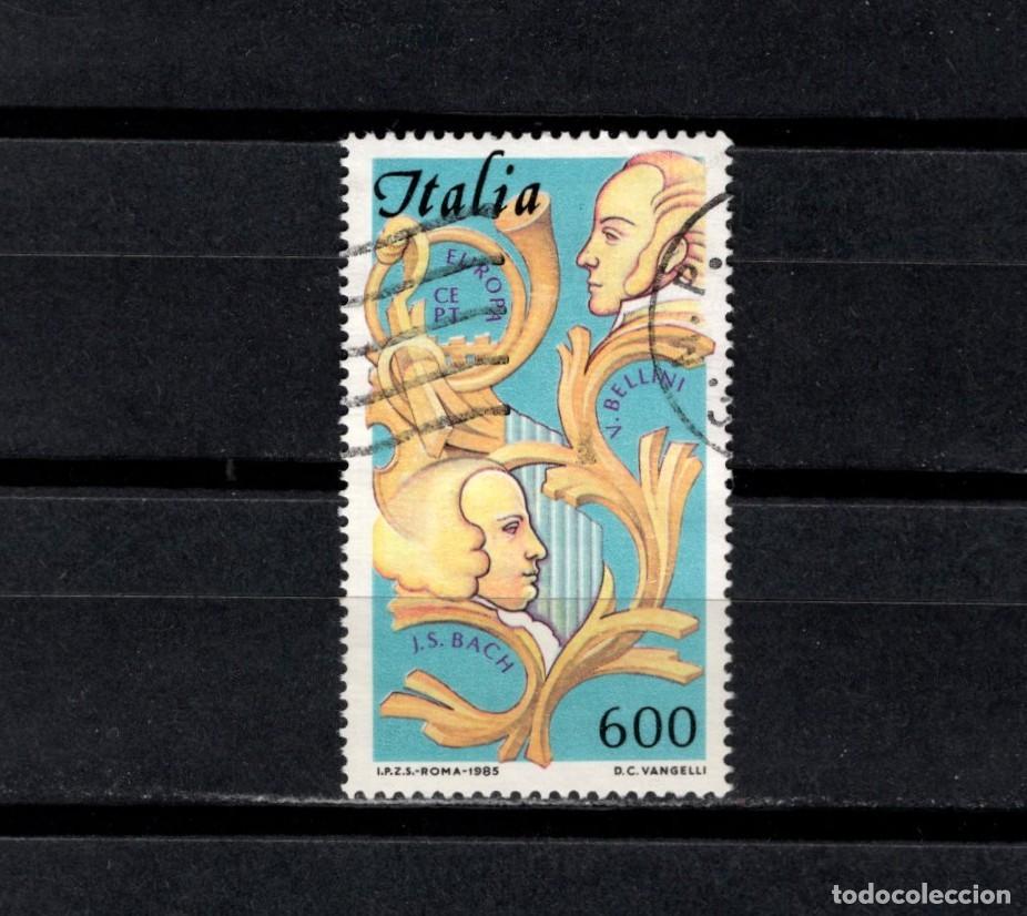 Sellos: Sello usado. Europaa. A&ntilde;o europeo de la m&uacute;sica. 600 liras. 1985 junio. Yvert 1665.