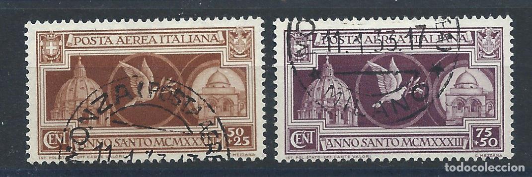 Sellos: Italie PA N&deg;51A/51B Obl (FU) 1933 - Ann&eacute;e Sainte