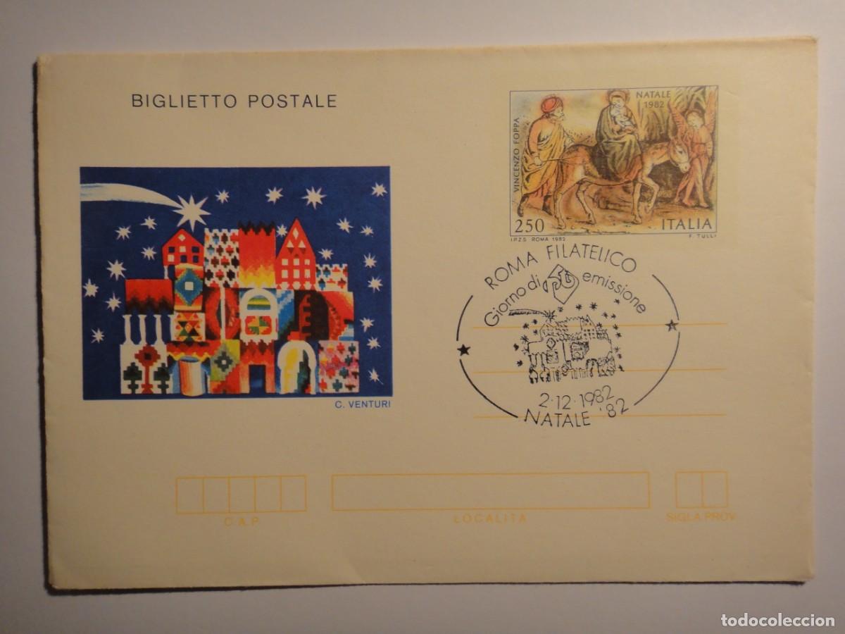 Selos: Italia, Aerograma, Tema Navidad, a&ntilde;o 1982, matasello 1&ordm; d&iacute;a de emisi&oacute;n- ref, 102-1810