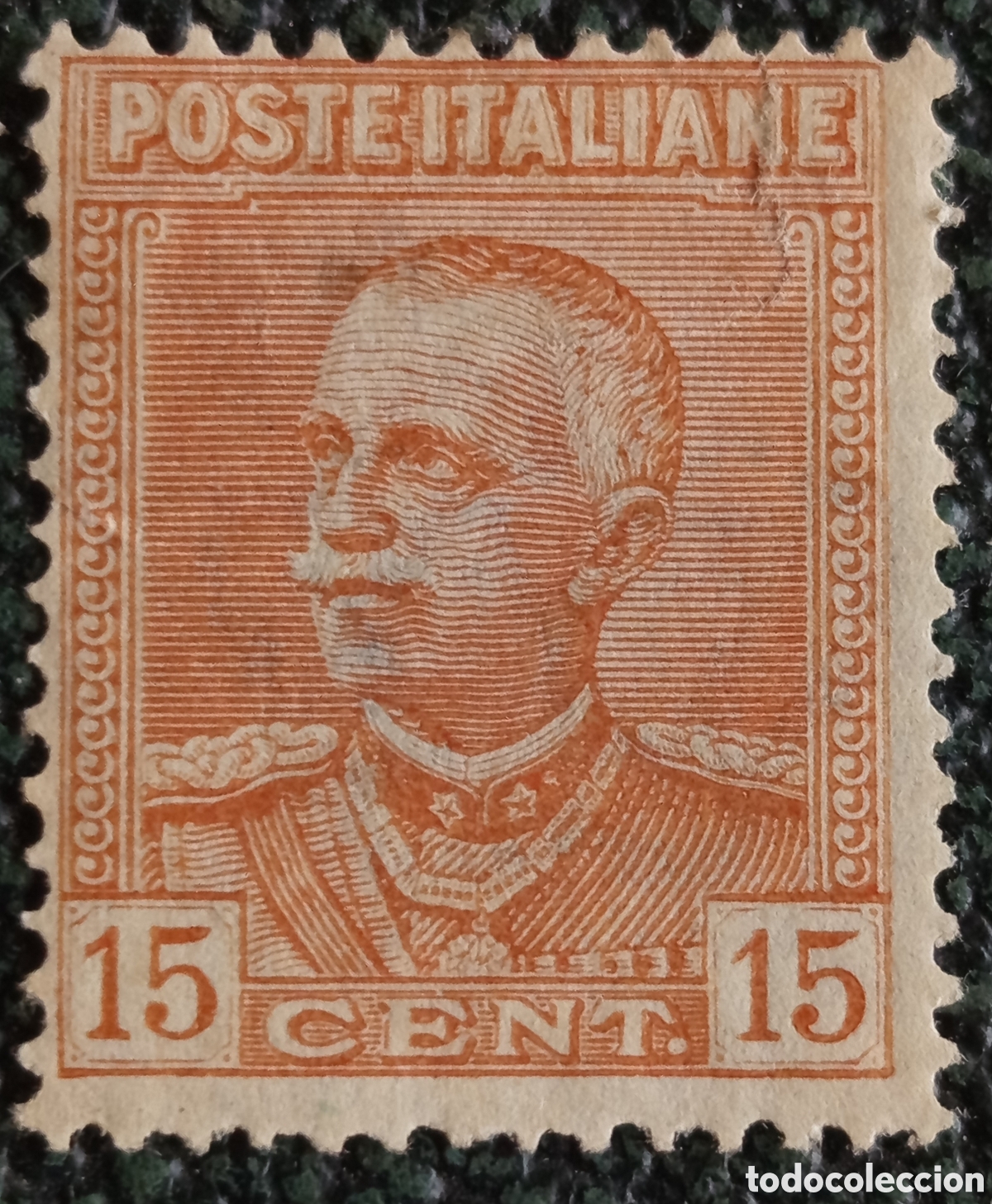 Sellos: Italia 1906 V&iacute;ctor Manuel III 15c Naranja MH - Sassone #78 / Scott #81