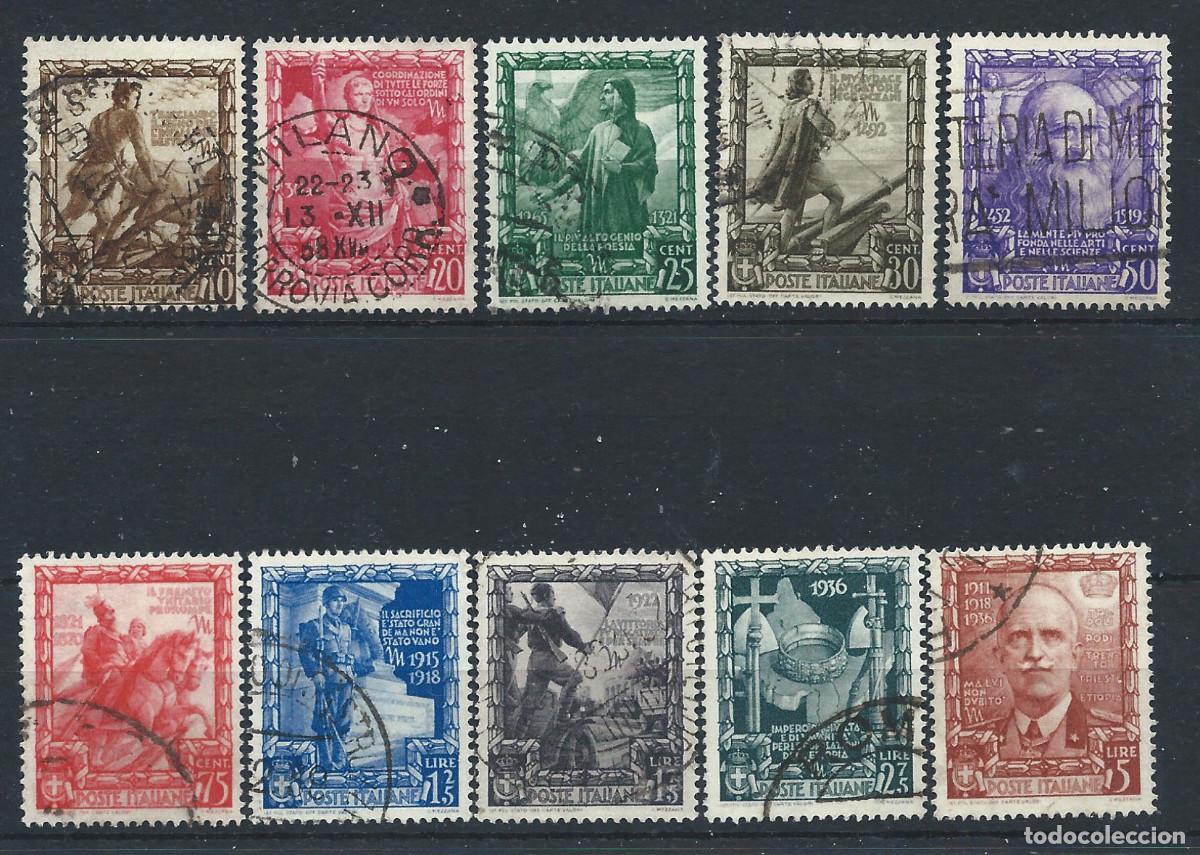 Sellos: Italie N&deg;419/28 Obl (FU) 1938 - Proclamation de l'Empire