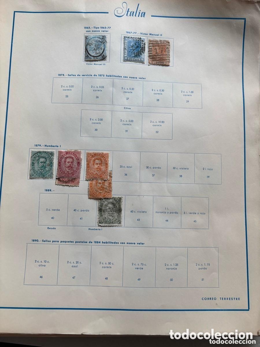 Sellos: Colecci&oacute;n &aacute;lbum sellos de Correo Rep&uacute;blica Italia con 549 sellos