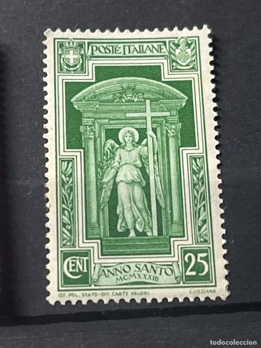 Sellos: ITALIA-1933 A&Ntilde;O SANTO-&Aacute;NGEL-NUEVO