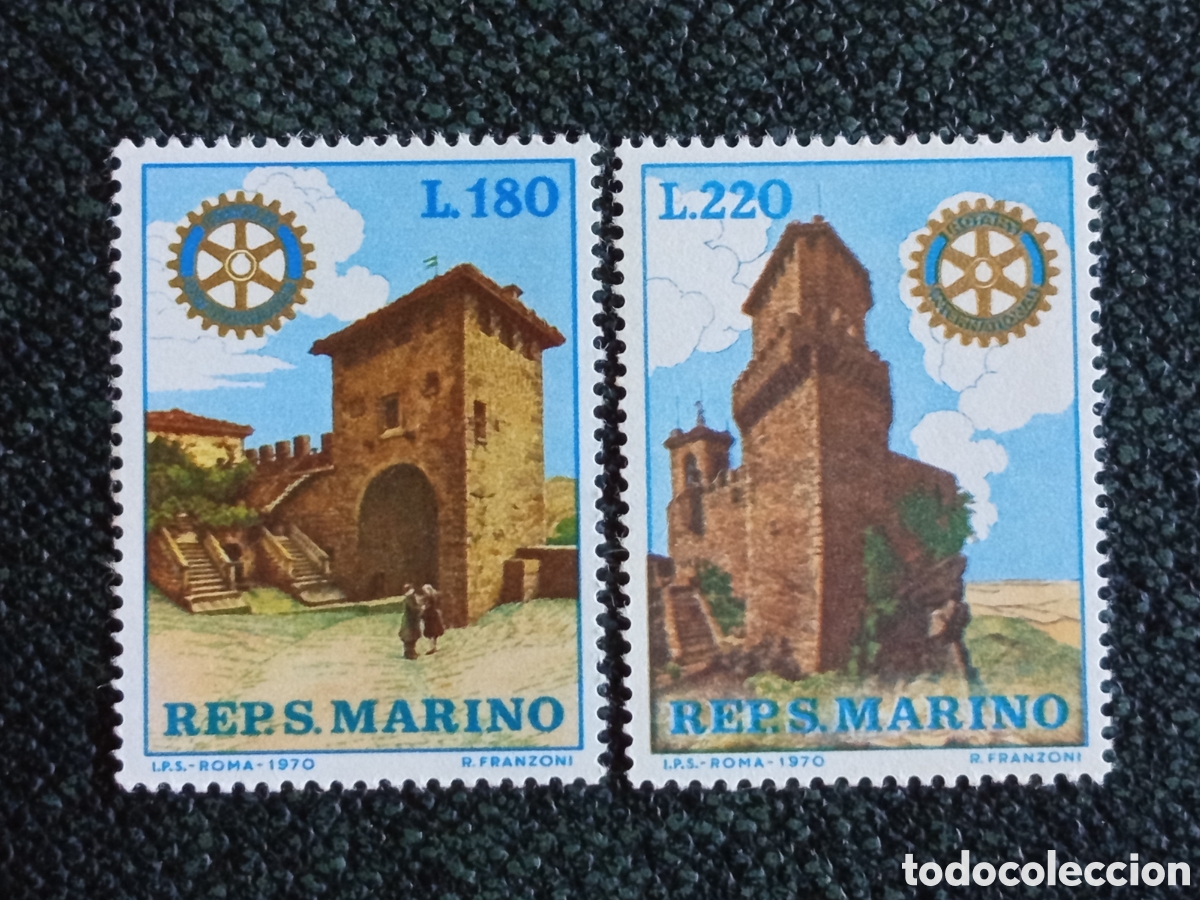 Sellos: San Marino 1970 Rotary International Serie Completa MNH Sassone 809/810