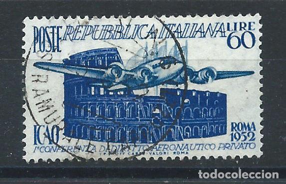 Sellos: Italie N&deg;635 Obl (FU) 1952 - 1er Conf&eacute;rence du droit a&eacute;ronautique priv&eacute;