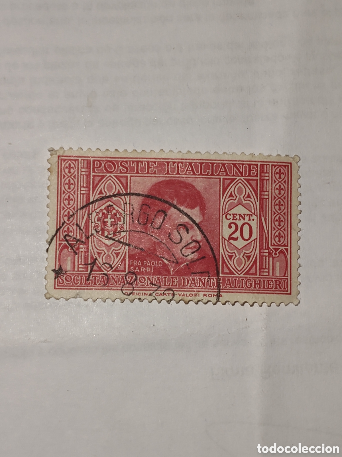Sellos: Sello de Italia Fra Paolo Sarpi historiador y religioso 1932