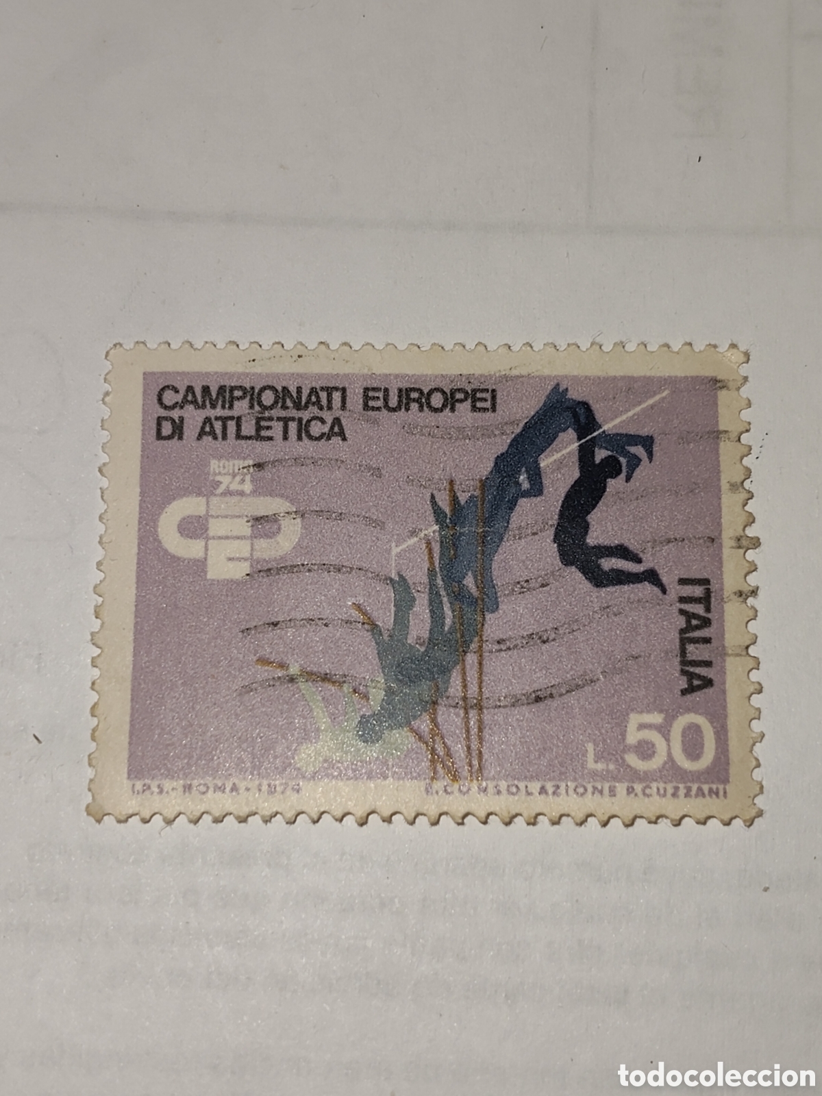 Stamps: Sello de ItaliaCampeonatos europeos de Atletismo Roma 1974