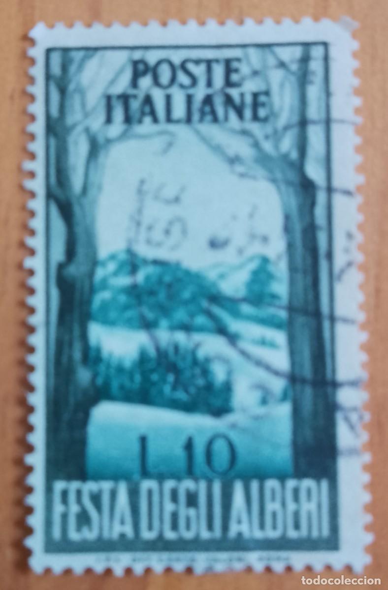 Sellos: ITALIA - V/F L 10 - A&Ntilde;O 1951 - FESTIVAL DEL &Aacute;RBOL - VER DESCRIPCI&Oacute;N
