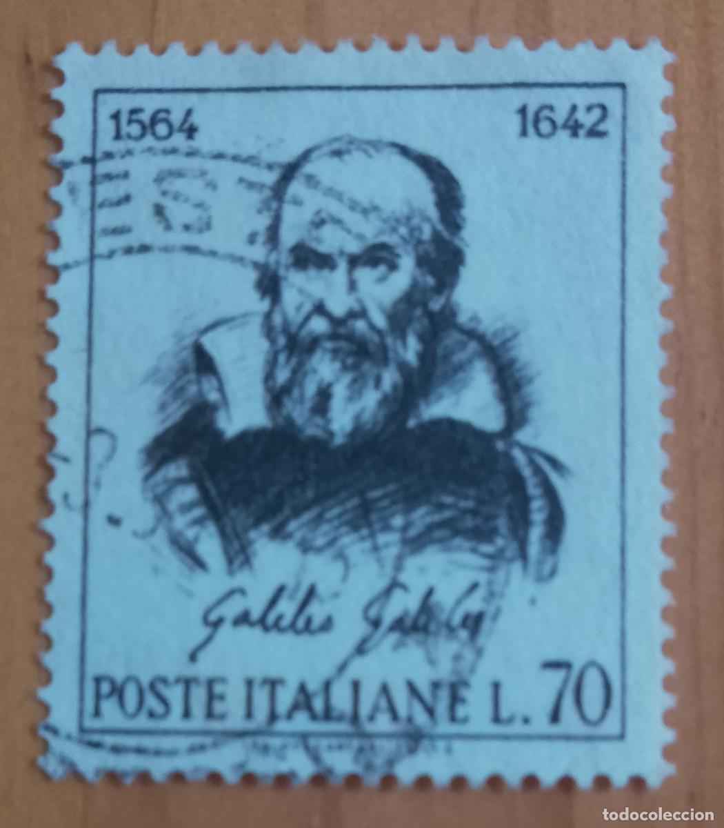 Sellos: ITALIA - V/F L. 70 - A&Ntilde;O 1964 - 4&ordm; NACIMIENTO DE GALILEO GALILEI 1564.1642