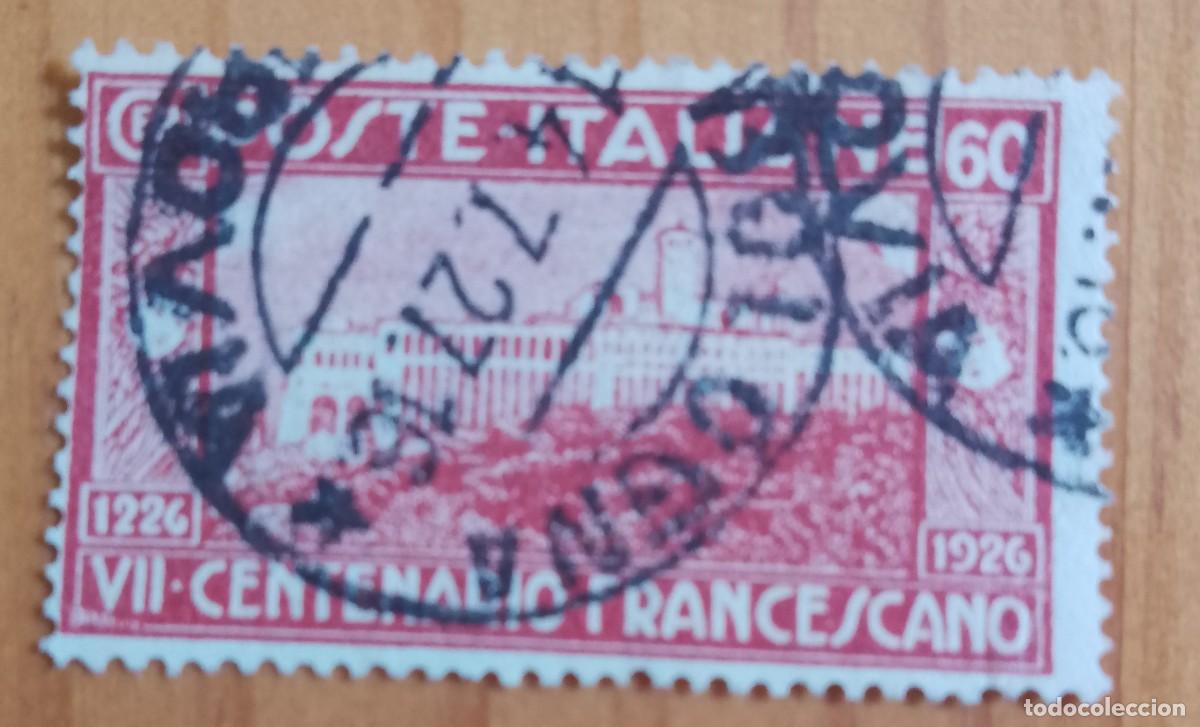 Sellos: ITALIA - V/F 60 CENT - VII CENTENARIO FRANCISCANO 1226.1926 - YV 189 - VER DESCRIPCI&Oacute;N