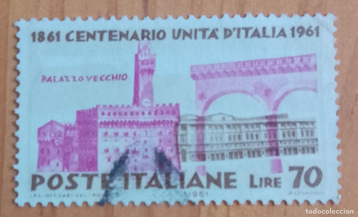 Sellos: ITALIA - V/F 70 LIRE - CENTENARIO DE LA UNIFICACI&Oacute;N DE ITALIA, 1861.1961 - VER DESCRIPCI&Oacute;N