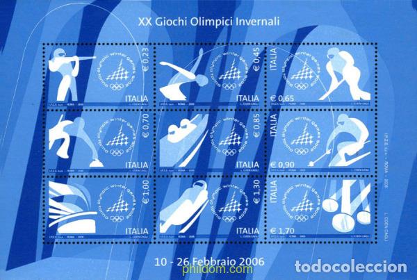 Sellos: 196202 MNH ITALIA 2006 20 JUEGOS OLIMPICOS INVIERNO TURIN 2006