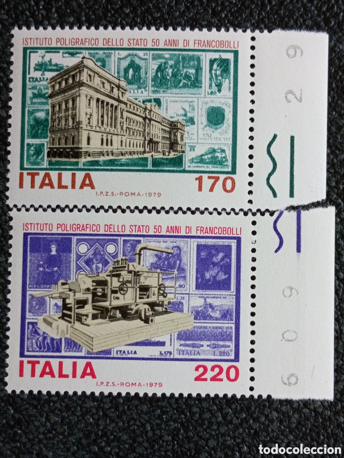 Sellos: Serie Completa 2 Sellos Italia 1979 Poligrafico dello Stato Michel 1636/37 MNH