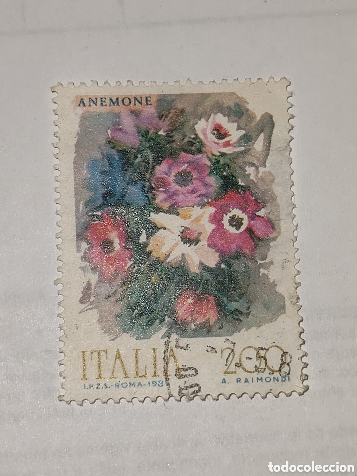 Sellos: Sello de Italia flores de Italia Anemona 1981