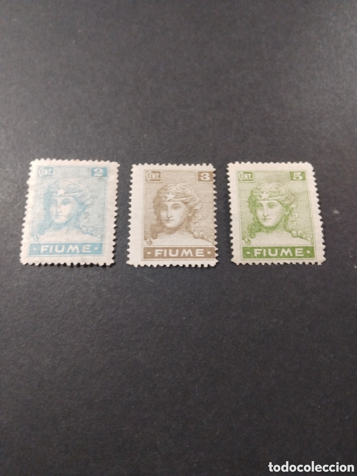Sellos: Fiume. (Italia). 1919. Alegor&iacute;a.