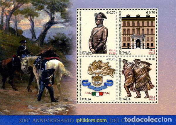 Sellos: 325737 MNH ITALIA 2014 200 ANIVERSARIO DE LOS CARABINIERI