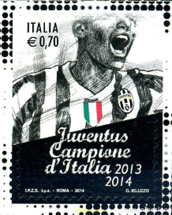 Sellos: 325741 MNH ITALIA 2014 FUTBOL JUVENTUS