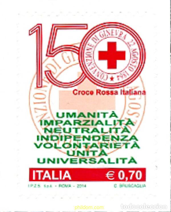 Sellos: 322906 MNH ITALIA 2014 CRUZ ROJA