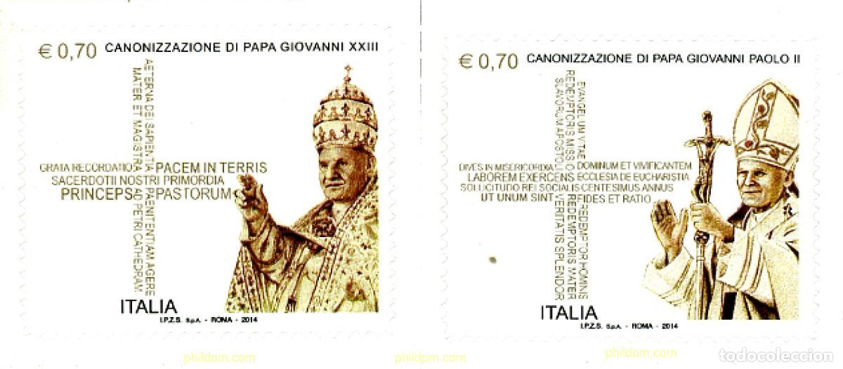 Sellos: 322903 MNH ITALIA 2014 CANONIZACION DE PAPAS